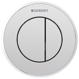 Cutout image of Geberit Type 10 Gloss & Matt Chrome Dual Flush Button